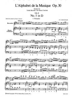 L'Alphabet de la Musique op. 30 Heft 2 (Johann Christian Schickhardt) 