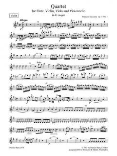 Quartett in G op. 11 Nr. 1 (François Devienne) 