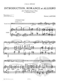 Introduction, Romance et Allegro von Pierre Lantier 
