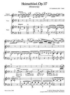 Heimathlied op. 117 (Johannes Wenzeslaus Kalliwoda) 