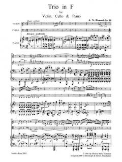 Klaviertrio F-dur op. 22 (Johann Nepomuk Hummel) 