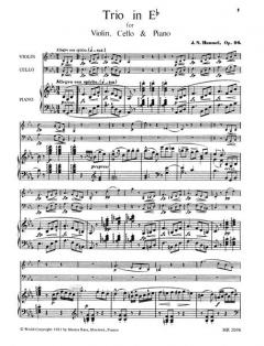 Klaviertrio Es-dur op. 96 (Johann Nepomuk Hummel) 