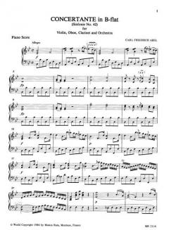 Concertante in B (Carl Friedrich Abel) 