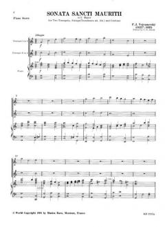 Sonata in C 'Sancti Mauritii' von Pavel Josef Vejvanovsk\(y' 