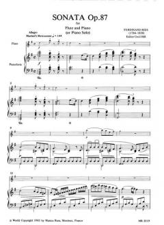 Sonate G-dur op. 87 von Ferdinand Ries 