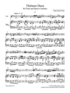 13 Duos von Johann Joachim Quantz 