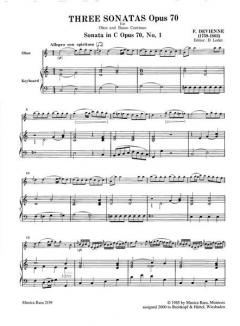 3 Sonaten op. 70 Nr. 1-3 von François Devienne 