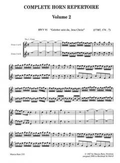 Orchesterstudien für Horn Band 2 von Johann Sebastian Bach im Alle Noten Shop kaufen