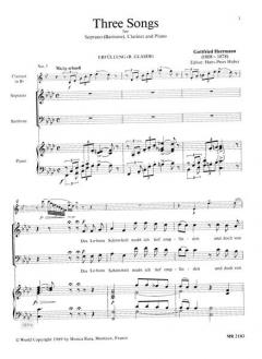 3 Deutsche Lieder von Gottfried Herrmann 