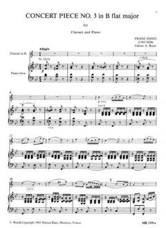 Konzertstück Nr. 3 in B-Dur von Franz Danzi 