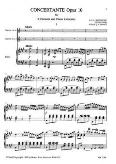 Concertante op. 10 von Johann Georg Heinrich Backofen 