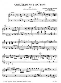 Concerto Nr. 1 in C von Johann Fischer 