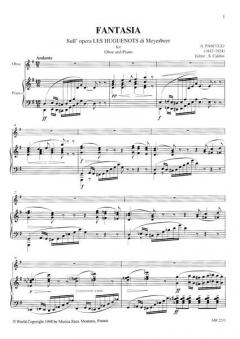 Fantasie über die Oper 'Les Huguenots' von Meyerbeer von Antonio Pasculli 