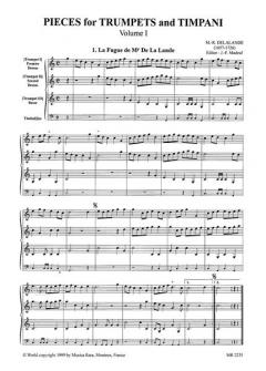 Stücke für 1-3 Trompeten und Pauken Band 1 (Jean Baptiste Lully) 