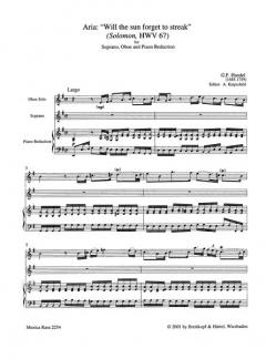 Will The Sun Forget To Streak (Arie) (Georg Friedrich Händel) 