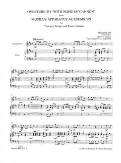 Ouvertüre zu 'With noise of cannon' von William Croft 