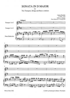 Sonate D-dur von James Paisible 