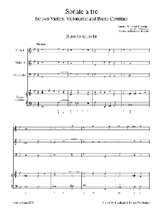 3 Sonaten aus 'Sonate à tre op. 1': Nr. 4-6 (Tomaso Albinoni) 