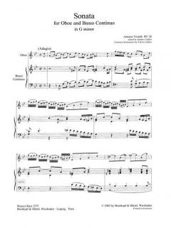 Sonata in g-Moll RV 28 von Antonio Vivaldi 