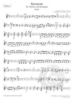 Romanzen G/F-dur op. 40/50 von Ludwig van Beethoven 