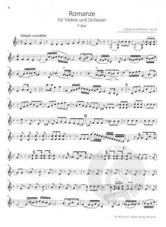 Romanzen G/F-dur op. 40/50 von Ludwig van Beethoven 