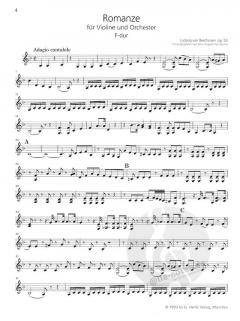 Romanzen G/F-dur op. 40/50 von Ludwig van Beethoven 