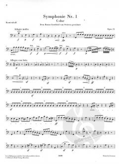 Symphonie Nr. 1 C-dur op. 21 von Ludwig van Beethoven 