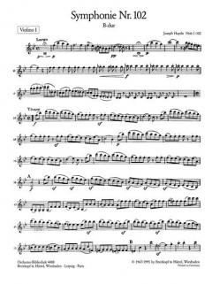 Symphonie Nr. 102 B-Dur Hob I:102 von Joseph Haydn 