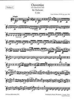 Ouvertüre C-dur op. post. 170 D 591 von Franz Schubert 
