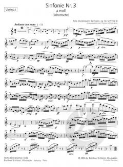 Sinfonie Nr. 3 a-moll op. 56 ('Schottische') von Felix Mendelssohn Bartholdy 