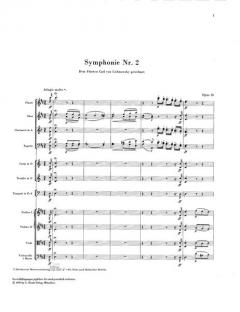 Symphonie Nr. 2 D-dur op. 36 von Ludwig van Beethoven 