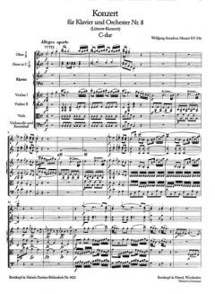 Klavierkonzert C-dur KV 246 von Wolfgang Amadeus Mozart 