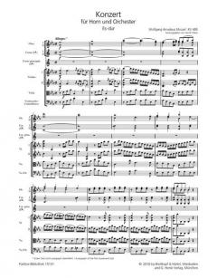 Hornkonzert Es-dur KV 495 von Wolfgang Amadeus Mozart 