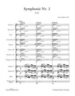 Symphonie Nr. 2 B-dur D 125 von Franz Schubert 