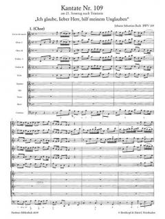 Ich glaube, lieber Herr, hilf meinem Unglauben von Johann Sebastian Bach 