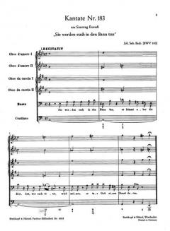 Sie werden euch in den Bann tun von Johann Sebastian Bach 