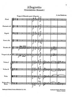 Allegretto Es-dur WoO 3 von Ludwig van Beethoven 