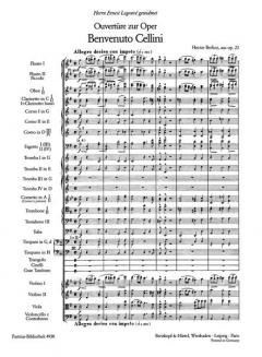 Benvenuto Cellini op. 23 von Hector Berlioz 
