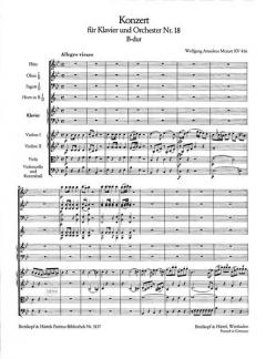 Klavierkonzert B-dur KV 456 von Wolfgang Amadeus Mozart 