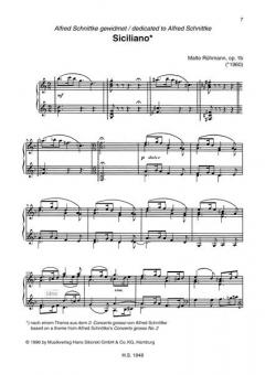 Kleines Scherzo und Siciliano von Malte Rühmann 