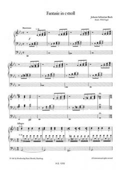 Fantasie in c-Moll von Johann Sebastian Bach für elektronische Orgel im Alle Noten Shop kaufen