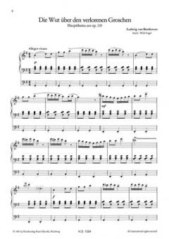 Die Wut über den verlorenen Groschen von Ludwig van Beethoven für elektronische Orgel im Alle Noten Shop kaufen