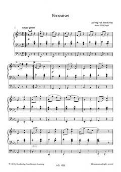 Ecossaises von Ludwig van Beethoven für elektronische Orgel im Alle Noten Shop kaufen