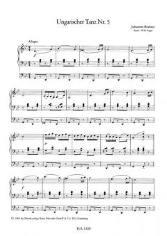 Ungarischer Tanz Nr. 5 von Johannes Brahms für elektronische Orgel im Alle Noten Shop kaufen