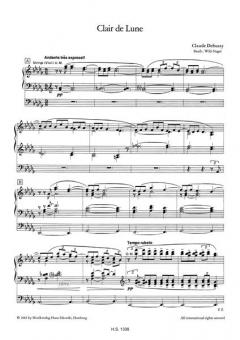 Clair de Lune von Claude Debussy für elektronische Orgel im Alle Noten Shop kaufen