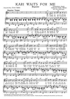Kari Waits for Me von Terry Gilkyson 