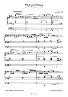 Morgenstimmung aus der Peer-Gynt-Suite Nr. 1 von Edvard Grieg für elektronische Orgel im Alle Noten Shop kaufen