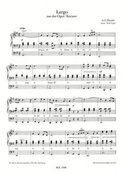 Largo aus der Oper 'Xerxes' von Georg Friedrich Händel für elektronische Orgel im Alle Noten Shop kaufen