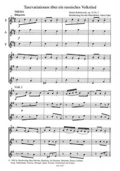 Leichte Variationen für Blockflöten-Trio (Dmitrij B. Kabalevski) 
