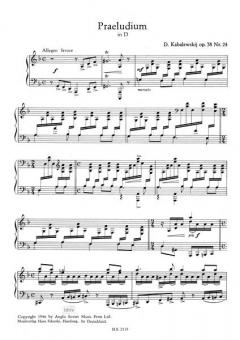 Praeludium von Dmitrij B. Kabalevski für Klavier im Alle Noten Shop kaufen